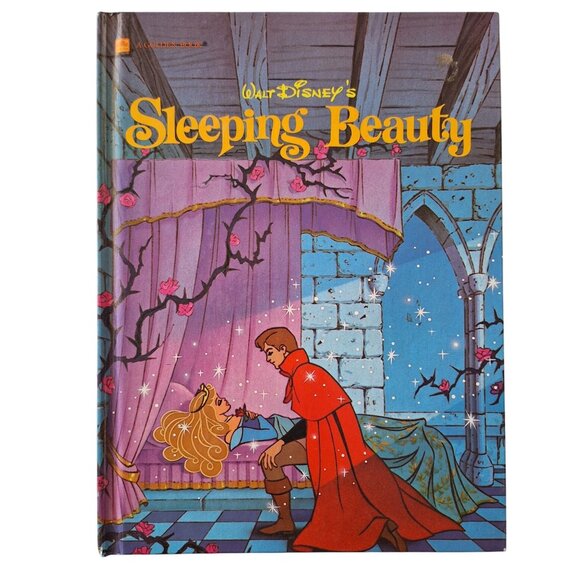 Walt Disneys Sleeping Beauty Book 1986 Golden Book Edition 11x8" Big Hardcover - Picture 1 of 6